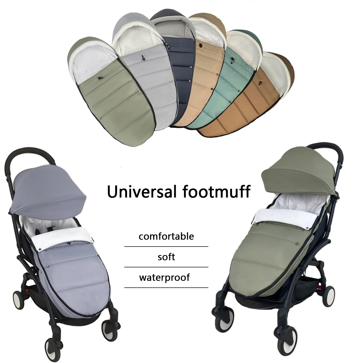 Smartwatch Universal - 유니버설 6-36M 겨울 아기 ​​유모차 Footmuff