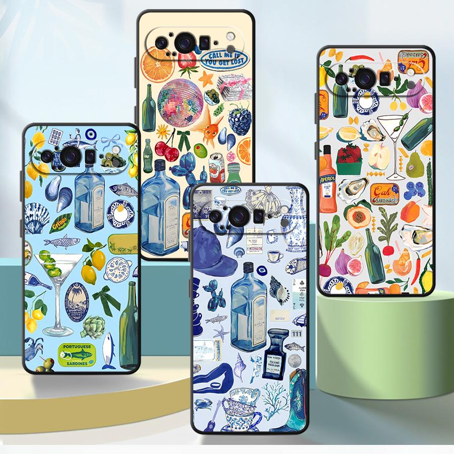 Google Pixel 9 - 해변 풍경 Funda 전화 커버 케이스