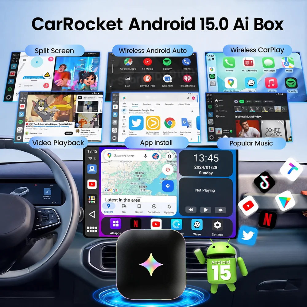 2026 안드로이드15 CarPlay Ai 박스 Car - Smartwatch Universal 리뷰 및 가격